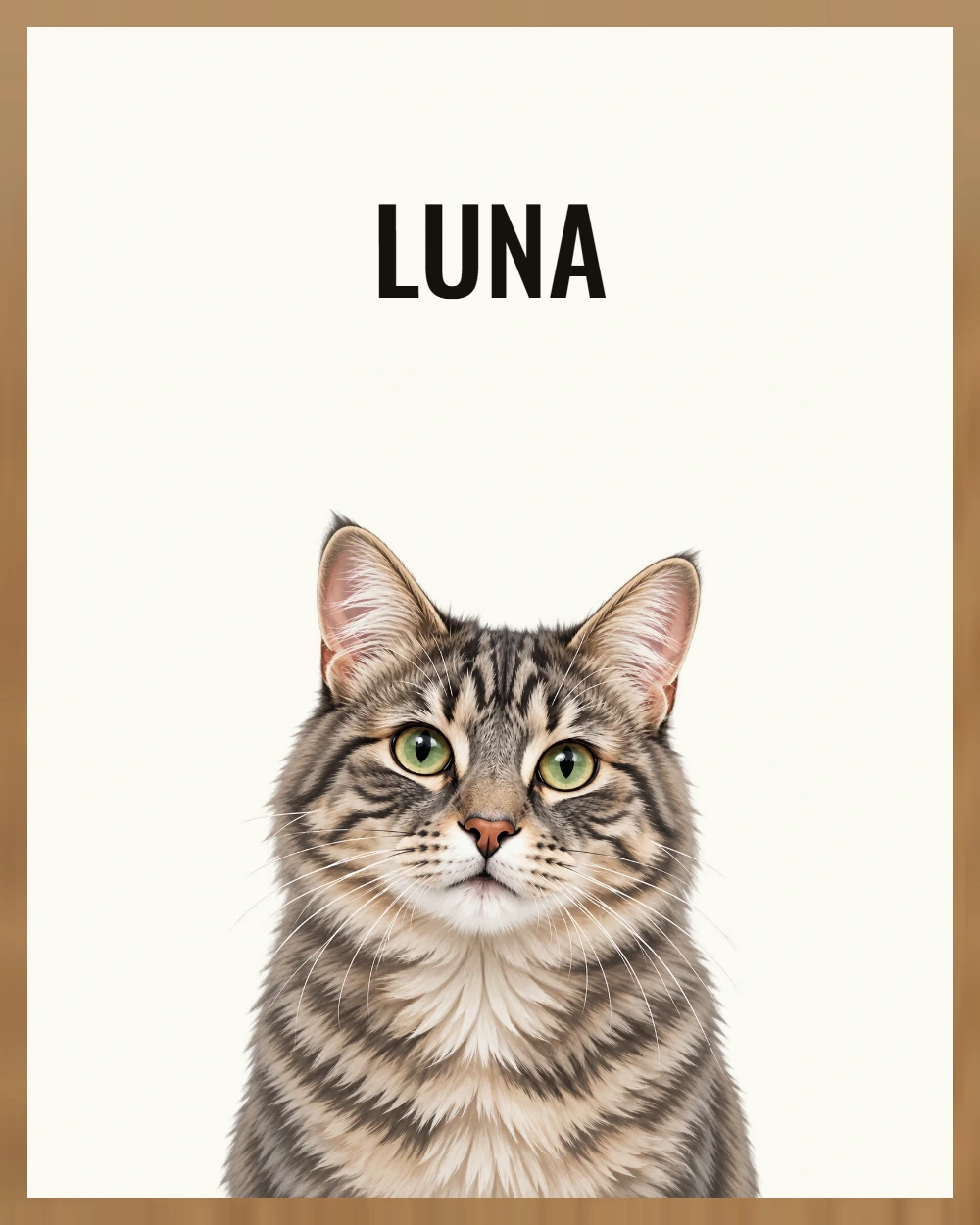 Personligt kattporträtt – Luna