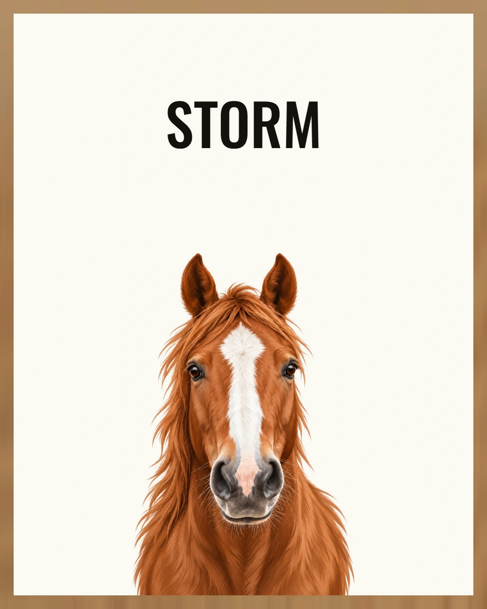 Personligt hästporträtt – Storm